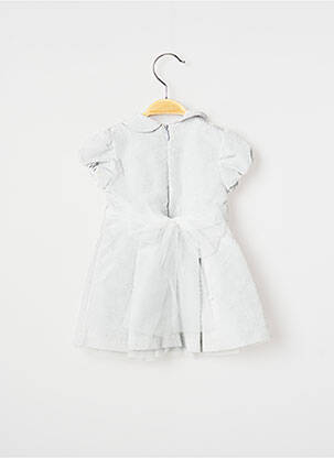 Robe mi-longue col claudine manches courtes gris SAFER BABY fille
