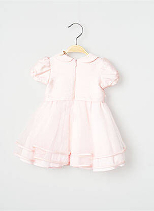 Robe mi-longue col claudine manches courtes rose SAFER BABY fille