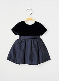 Robe mi-longue fermeture zippée au dos manches courtes bleu J.O MILANO fille