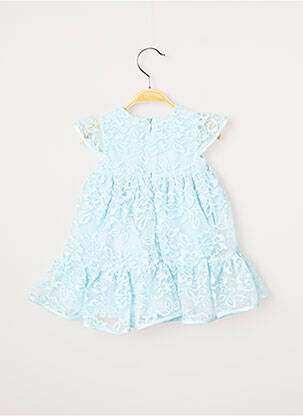 Robe mi-longue manches courtes manches courtes bleu SAFER BABY fille