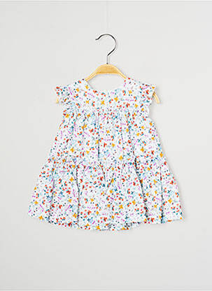 Robe mi-longue sans manche sans manche blanc J.O MILANO fille