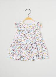 Robe mi-longue sans manche sans manche blanc J.O MILANO fille
