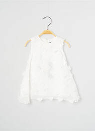 Robe mi-longue sans manche sans manche blanc J.O MILANO fille