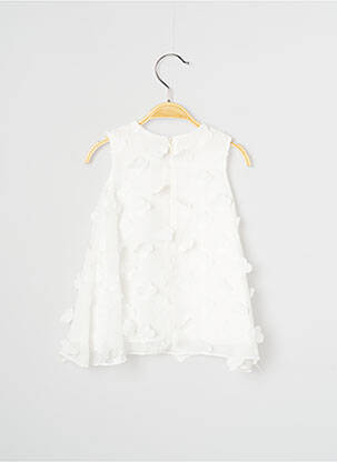 Robe mi-longue sans manche sans manche blanc J.O MILANO fille