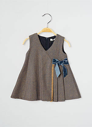 Robe mi-longue sans manche sans manche marron J.O MILANO fille