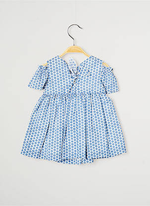 Robe mi-longue manches courtes manches courtes bleu J.O MILANO fille