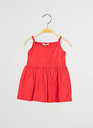 Robe mi-longue sans manche sans manche rouge J.O MILANO fille