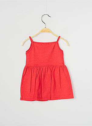 Robe mi-longue sans manche sans manche rouge J.O MILANO fille