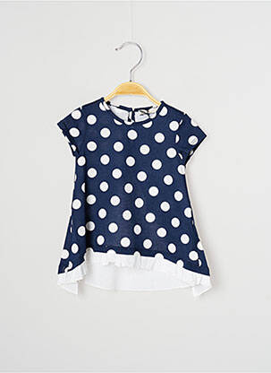 Tunique manches courtes col rond bleu J.O MILANO fille