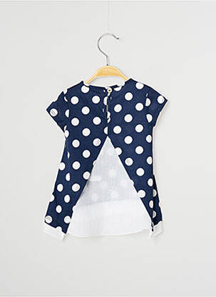 Tunique manches courtes col rond bleu J.O MILANO fille