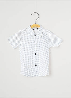 Chemise manches courtes tissage popeline bleu J.O MILANO garçon