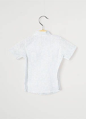 Chemise manches courtes tissage popeline bleu J.O MILANO garçon