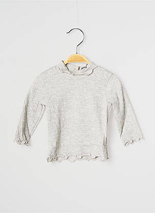 Sous-pull coupe droite manches longues gris J.O MILANO fille