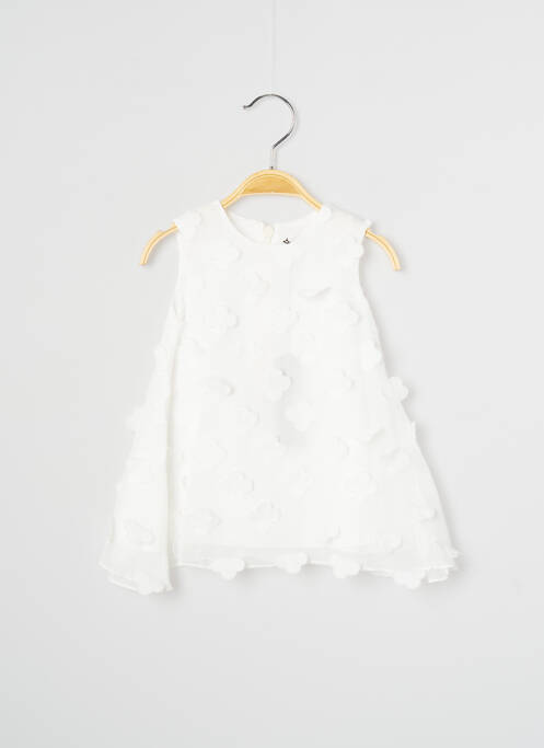 Robe mi-longue sans manche sans manche blanc J.O MILANO fille