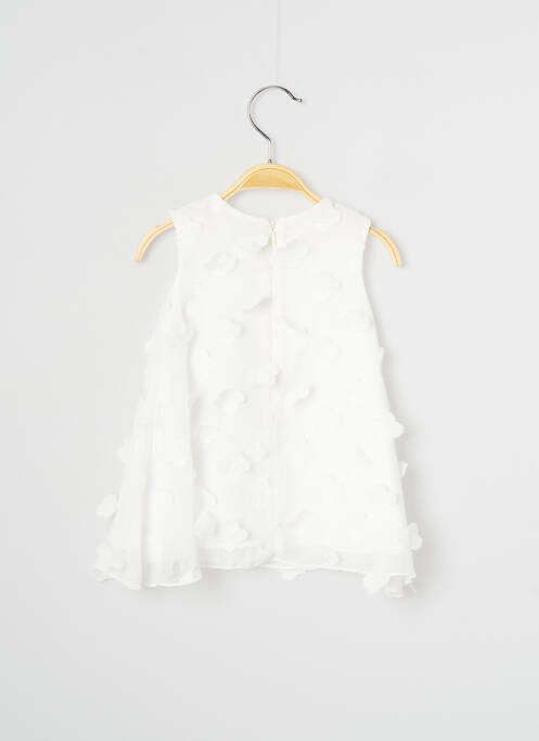 Robe mi-longue sans manche sans manche blanc J.O MILANO fille
