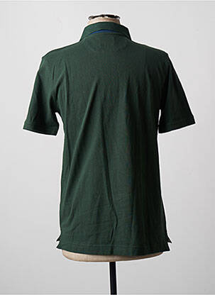 Polo broderie motifs brodés manches courtes vert DAN JOHN homme