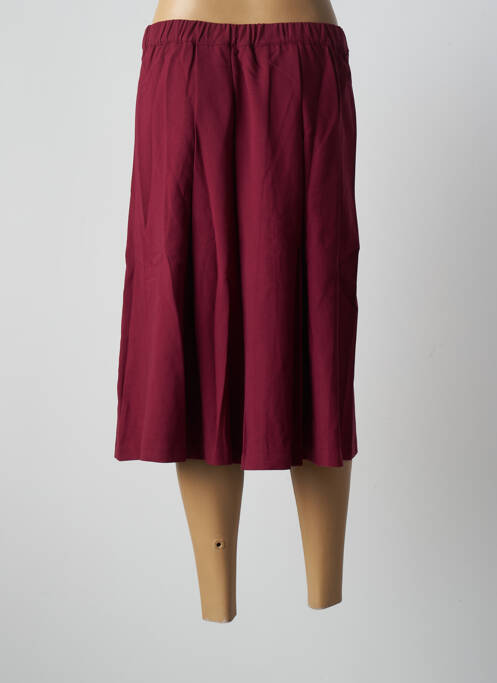 Jupe mi-longue rouge SPARKZ pour femme