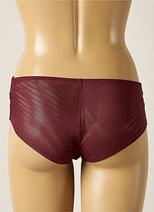 Shorty effet matière satinée rouge SIMONE PERELE femme