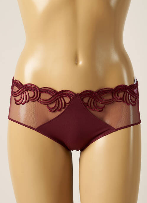Shorty effet matière satinée rouge SIMONE PERELE femme