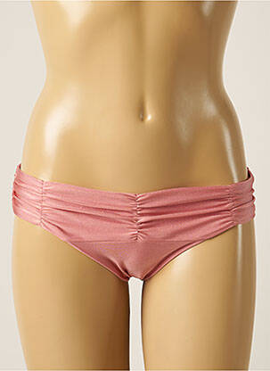 Bas de maillot de bain tissage satiné culotte rose BARTS femme