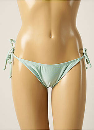 Bas de maillot de bain tissage satiné bikini vert BARTS femme