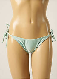 Bas de maillot de bain tissage satiné bikini vert BARTS femme