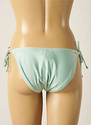 Bas de maillot de bain tissage satiné bikini vert BARTS femme