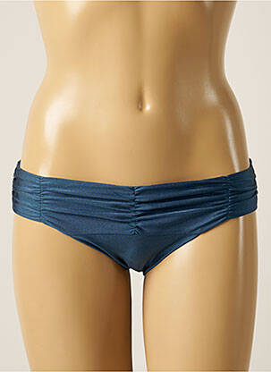 Bas de maillot de bain tissage satiné culotte bleu BARTS femme