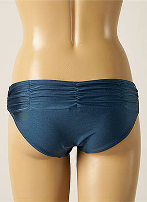 Bas de maillot de bain tissage satiné culotte bleu BARTS femme
