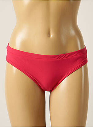 Bas de maillot de bain effet matière satinée culotte rose BARTS femme