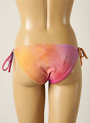 Bas de maillot de bain tissage satiné bikini orange BARTS femme