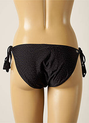 Bas de maillot de bain tissage satiné bikini noir BARTS femme