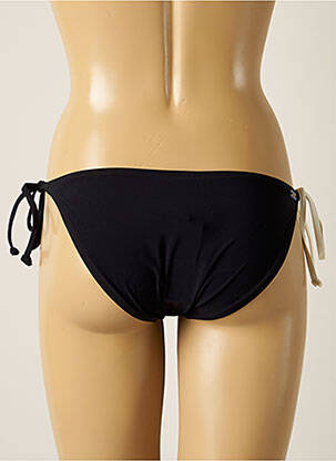 Bas de maillot de bain tissage satiné bikini noir BARTS femme