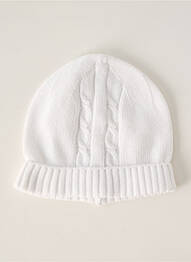 Bonnet maille fine blanc J.O MILANO enfant