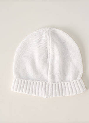 Bonnet maille fine blanc J.O MILANO enfant
