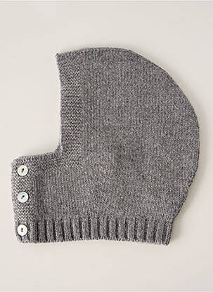 Bonnet finition bords-côtes gris J.O MILANO enfant