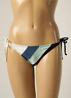 Bas de maillot de bain imprimé rayures bikini vert BARTS femme