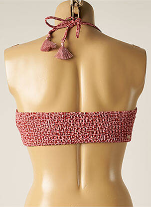 Haut de maillot de bain stretch haut bandeau rose BARTS femme