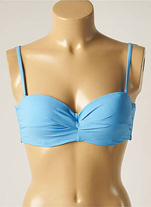 Haut de maillot de bain stretch haut soutien-gorge balconnet bleu BARTS femme