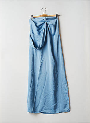 Robe mi-longue sans manche sans manche bleu LAAGAM femme
