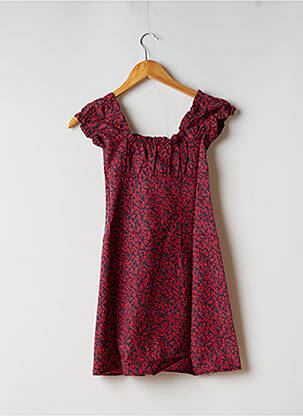 Robe courte sans manche sans manche rouge LAAGAM femme