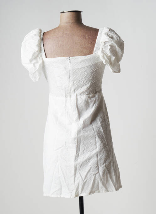 Robe courte blanc LAAGAM pour femme