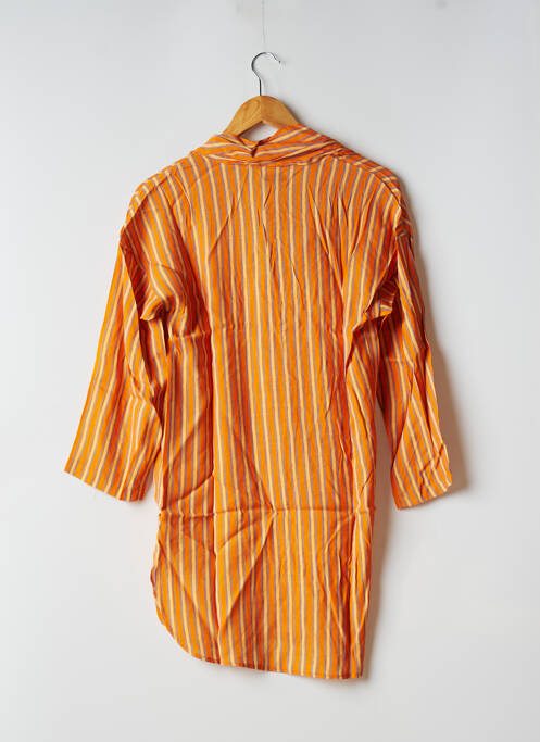 Tunique manches longues orange LAAGAM pour femme