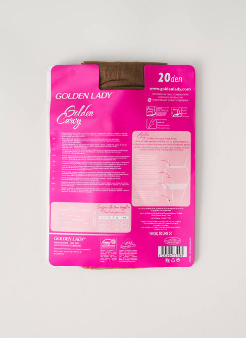 Collants marron GOLDEN LADY pour femme