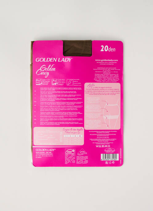 Collants marron GOLDEN LADY pour femme