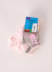 Chaussettes rose PEPPA PIG pour fille seconde vue