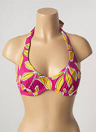 Haut de maillot de bain stretch haut soutien-gorge emboitant rose AUBADE femme