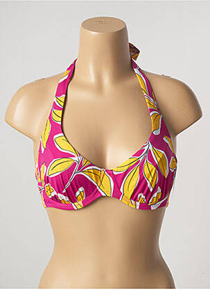 Haut de maillot de bain stretch haut soutien-gorge emboitant rose AUBADE femme