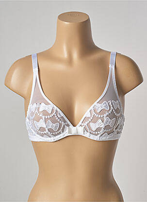Soutien-gorge effet matière satinée haut soutien-gorge emboitant blanc VIKTOR & ROLF X AUBADE femme