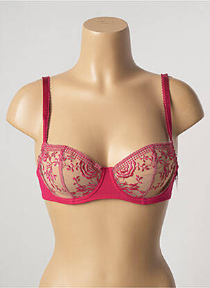 Soutien-gorge effet matière satinée haut soutien-gorge emboitant rose AUBADE femme